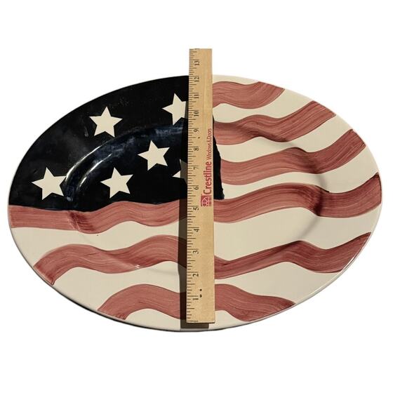 VTG Lillian Vernon Patriotic Platter Stars Stripes July 4th Memorial Labor Day - Picture 8 of 8